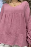 Made in Italy Santos Artist Smock Indian Pink - 